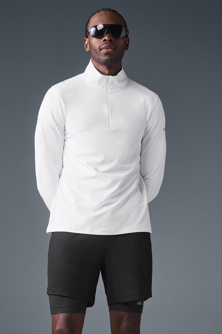 Conquer 1/4 Zip Reform Long Sleeve - White