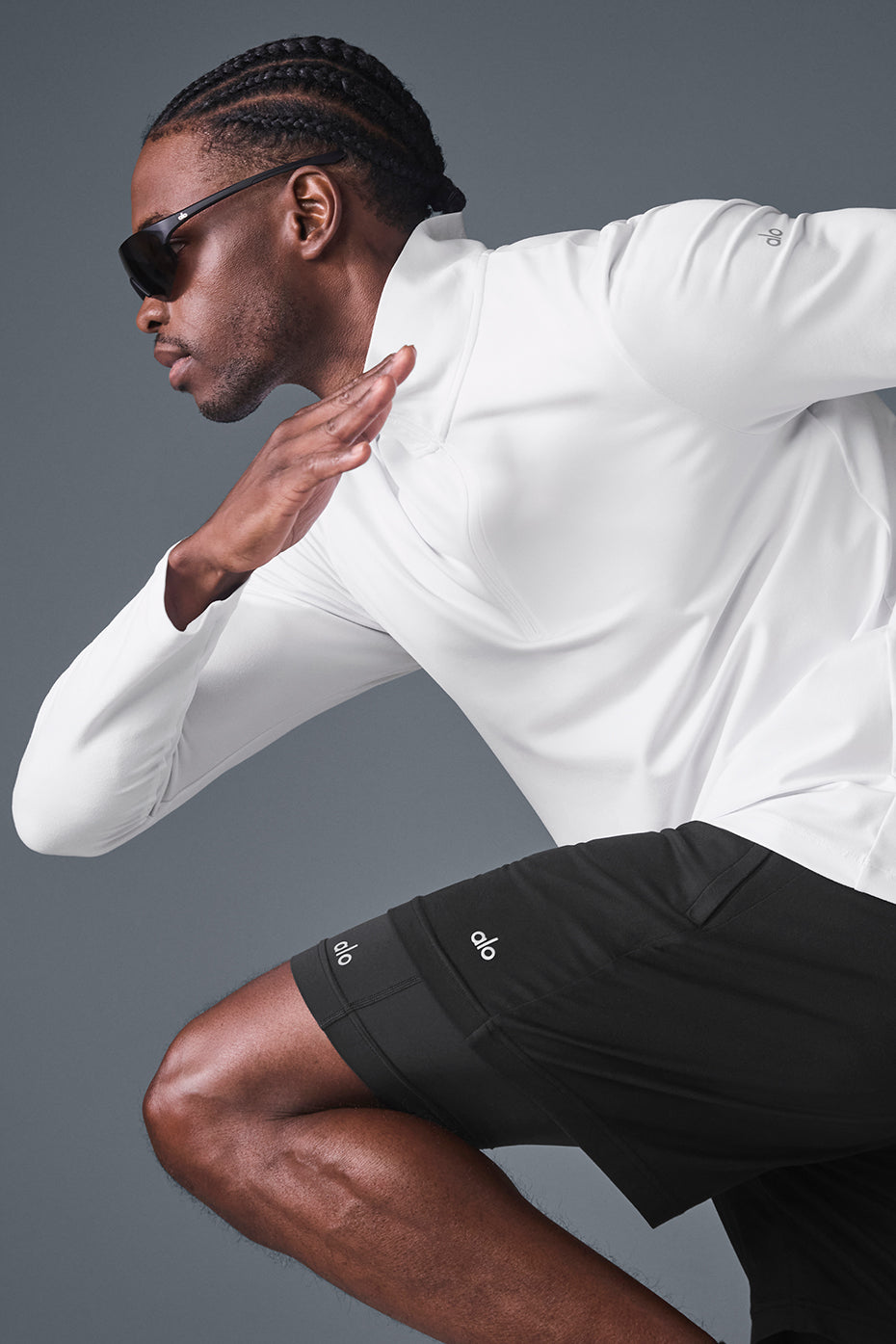 Conquer 1/4 Zip Reform Long Sleeve - White